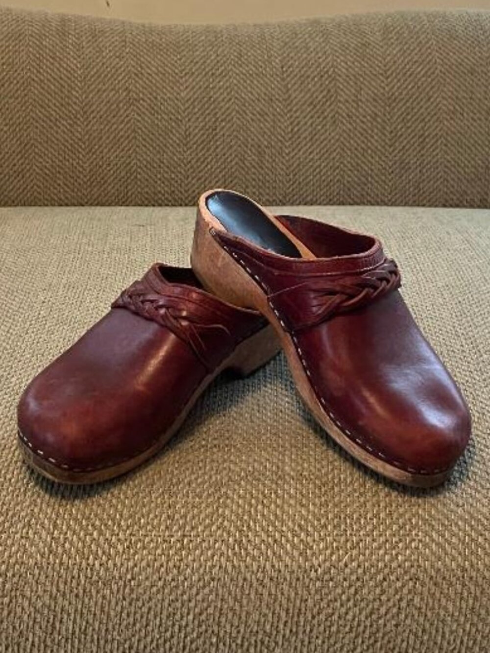 Vintage Olafs Daughters Braided Clogs Size 9